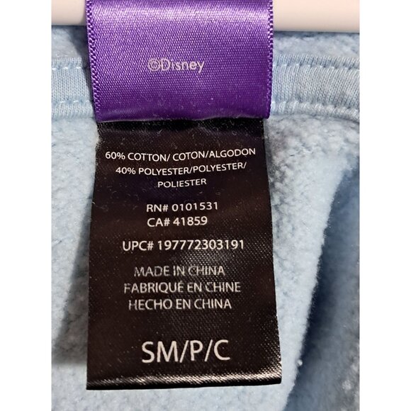 Disney Stitch Hoodie Sweatshirt Womens Size S Blue Hooded Graphic Pullover - Picture 6 of 7